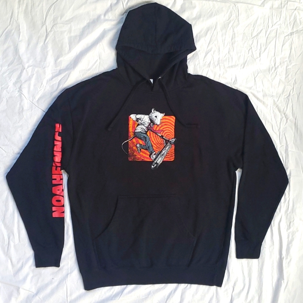 Noahfinnce Band Merch Black Rat Boy Hoodie Pop Punk Y2K Skater Emo LGBTQ
